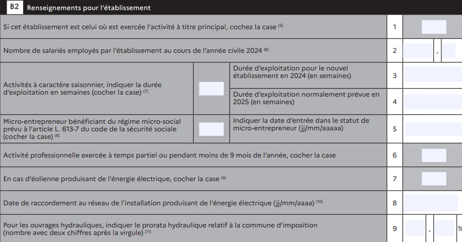 cadre B2